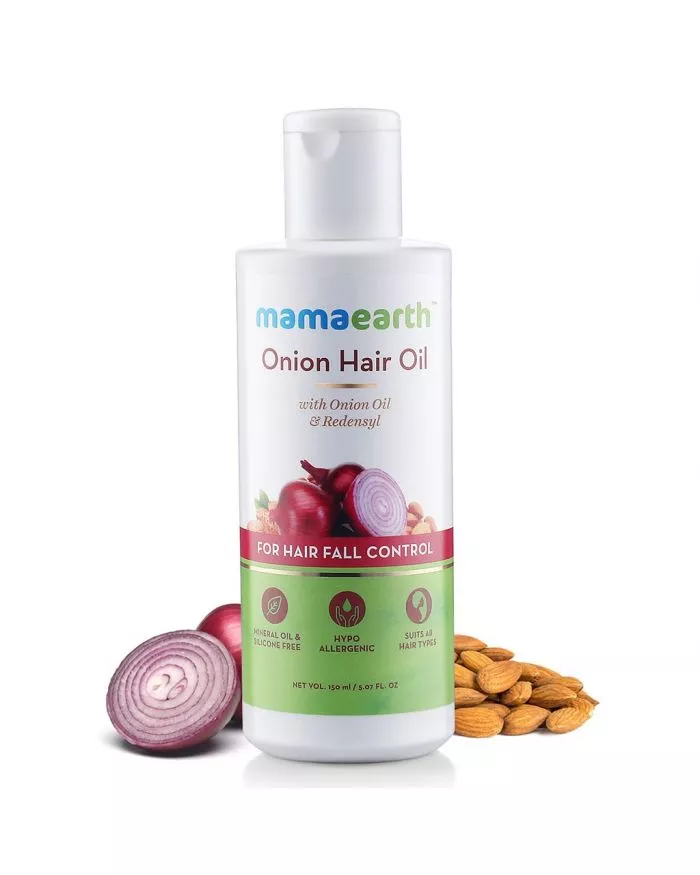 Buy Mamaearth Onion Hair Oil For Hair Fall Control 150 mL + Mamaearth Onion  Hair Mask For Hair Fall Control 200 g Online at Best Price in UAE | Aster  Online