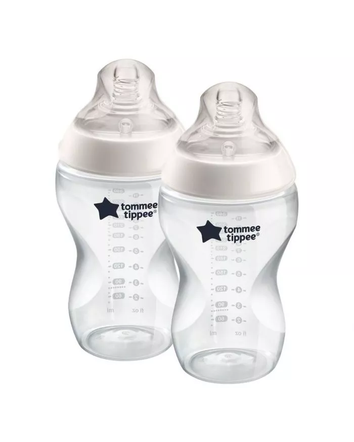 Tommee Tippee Tt42262185 Closer To Nature Feeding Bottles multicolor, 2X  340ml: Buy Online at Best Price in UAE - .ae