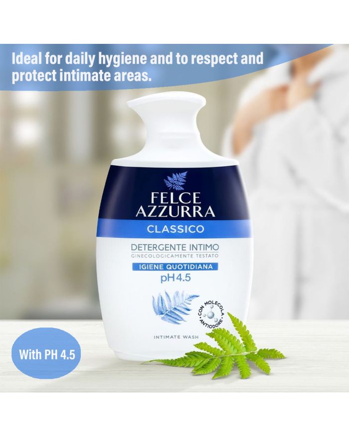 Buy Felce Azzurra Classic Intimate Wash Original, pH 4.5, 250ml Online at  Best Price in UAE