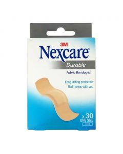 3M Nexcare Durable Fabric Bandage One Size 30's
