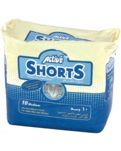Active Shorts Protective Underwear Medium 10's