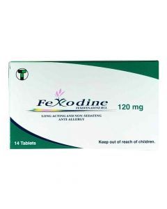 Fexodine 120 mg Tablets 14's