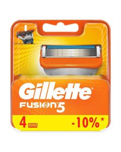 Gillette Fusion 5 Manual Razor Blade Refill For Smooth Long Lasting Shave, Pack of 4's