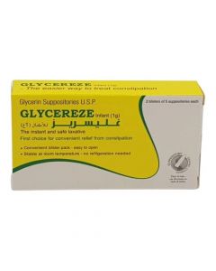 Glycereze 1 g Infant Suppositories 10's