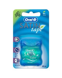Oral-B Dental Satin Tape, Mint Flavoured, 25 m