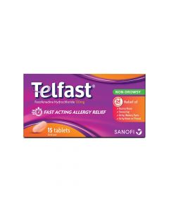 Telfast 120 mg Tablets 15's