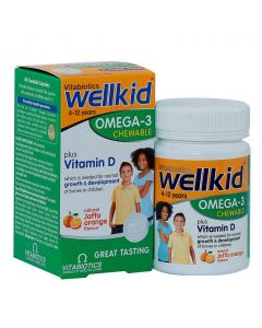 Vitabiotics Wellkid Omega-3 Chewable Capsules 60's