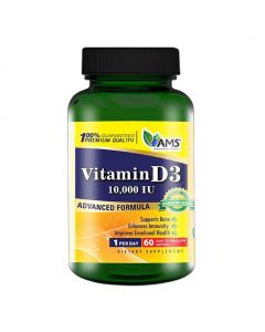 AMS Vitamin D3 10000IU Softgels 60's