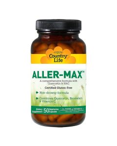 Country Life Aller-Max Vegetarian Capsule With Quercetin, Bromelain & Vitamin C, Pack of 50's
