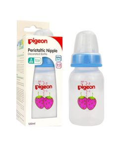 Pigeon Slim Neck Fruit Decorated Feeding Bottle 120 mL 00417 1's