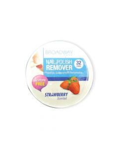 Kiss Broadway Nail Polish Remover Pads Strawberry Scent 36B 32's