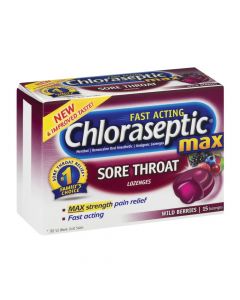 Chloraseptic Max Sore Throat Wild Berries Lozenges 15's
