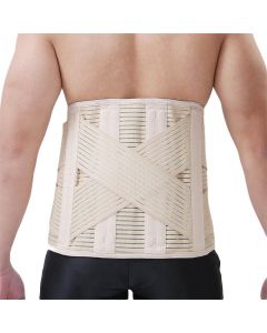 Olympa Breathable Back Support with Stays Beige Extra Large OWB-514