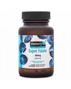 Blueberry Naturals Super Folate 400 mcg Vegetarian Capsules 100's B0098