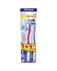 Trisa Perfect White Soft Toothbrush 1 + 1 Promo