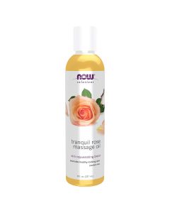 Now Solutions Tranquil Rose Massage Oil For Healthy Skin 237ml