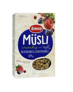 Emco Crunchy Musli with Blueberry & Raspberry 375 g