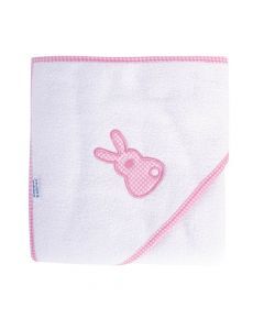 Canpol Babies Cuddle and Dry Baby Robe with Hood Pink Rabbit 26/300