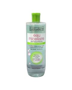 Evoluderm Micellar Water For Combination to Oily Skin 500 mL 15250