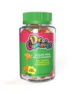 Dr. Gummies Kids Sugar Free Multivitamin Gummies For Healthy Growth and Development, Orange flavour, Pack of 60's