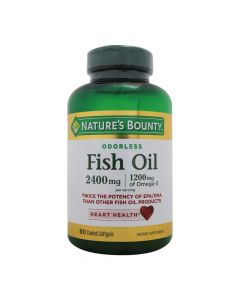 Nature's Bounty Odorless Fish Oil 2400 mg Softgels 90's
