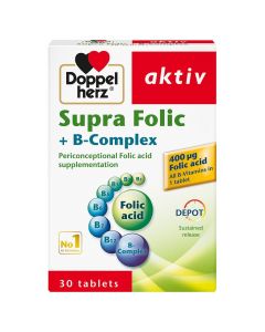 Doppelherz aktiv Supra Folic + B-Complex Tablets 30's
