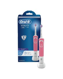 Braun Oral B Vitality100 Cross Action Toothbrush Pink D100.413.1