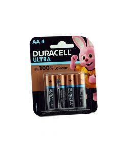 Duracell Ultra AA4 1.5V Alkaline battery MX1500/LR6 4's