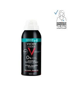 Vichy Homme 48 Hour No Alcohol Anti-Perspirant Optimal Tolerance Deodorant Spray For Men 100ml