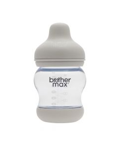 Brother Max PP Anti-Colic Feeding Bottle 0-3 Months Grey 160 mL 1's BM107G
