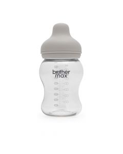 Brother Max PP Extra Wide Neck Bottle 3-6 Months Grey 240 mL 1's BM110G