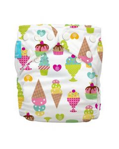 Charlie Banana 1 Reusable Cloth Diaper + 2 Reusable Inserts One Size Gelato 1's 888208