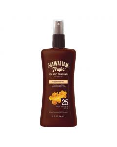 Hawaiian Tropic Island Tanning Dry Spray Oil SPF 25, 236 mL