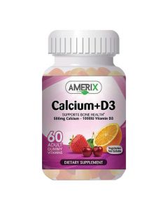 Amerix Calcium 500 mg + Vit D3 1000IU Adult Chewable Gummies 60's
