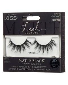 Kiss Lash Couture Faux Mink Collection Sheer Matte Black