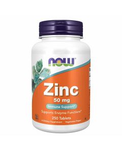 Now Zinc 50mg Tablets For Immune Support, Pack of 250's