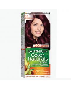 Garnier Color Naturals Cream Hair Color 3.6 Deep red Brown Kit