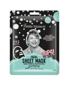 Petite Maison Facial Sheet Mask Purifying Black Charcoal 25 mL, 1's