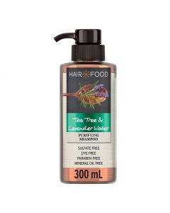 Hair Food Sulfate & Dye Free Purifying Treatment Shampoo With Tea Tree And Lavender Water 300ml