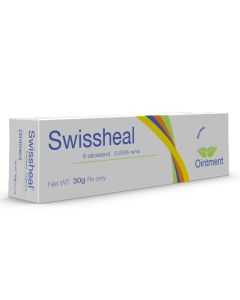 Swissheal 0.25% Topical Skin Ointment for Burns & Wounds 30g