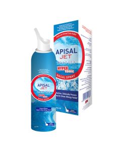 Apisal Jet Dead Sea Hypertonic Nasal Spray For Nasal & Sinus Allergy Relief 125ml