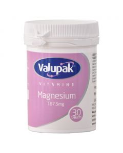 Valupak Magnesium 187.5mg Tablet 30's