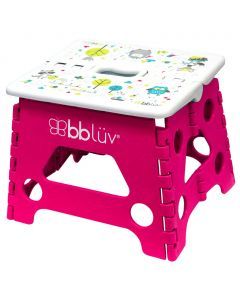 Bbluv Step Foldable Step Stool Pink For Babies