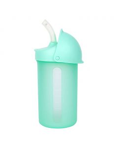 Boon Swig Silicone Straw Bottle For Kids 10 Oz Mint