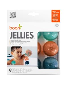 Boon Jellies Suction Cup Coral Yellow Bath Toys, 9 Pieces set For 12 Months+