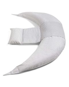 Nuvita Dreamwizard 12-In-1 Pregnancy & Nursing Pillow - Grigio Bianco In Grey