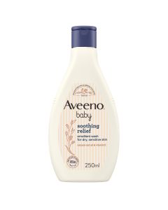 Aveeno Baby Soothing Relief Emollient Wash For Dry, Sensitive Skin 250ml
