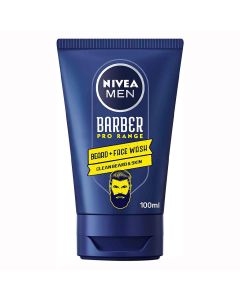 Nivea Men Barber Pro Range Beard + Face Wash For Clean Beard And Skin 100ml