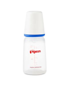 Pigeon Plastic Feeding Bottle For Babies With White Cap 120ml - Assorted KP-4