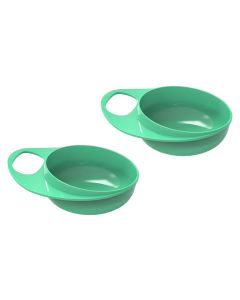 Nuvita Easy Eating Smart Feeding Bowls For Baby - Green, Pack of 2's 